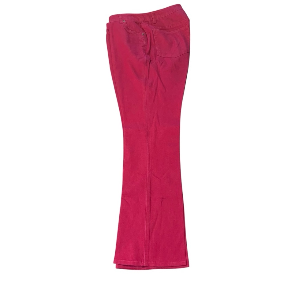 JESSICA LONDON Vibrant Pink Flared Jeans Sz 12Tall